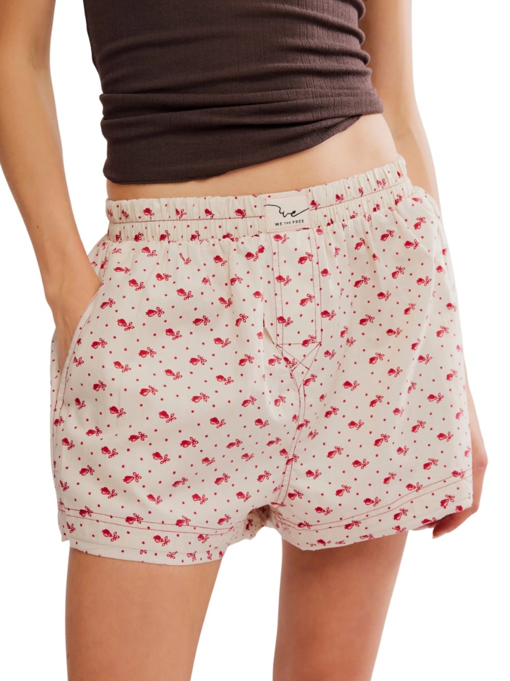 Free People Day to Day Floral Boxers XS